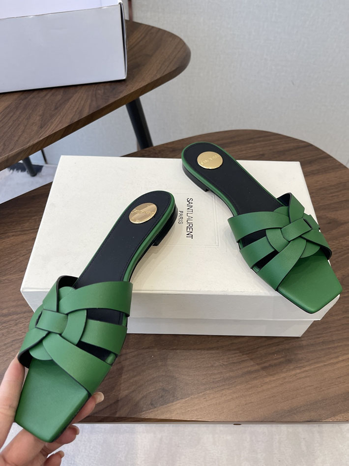 最高級サンローランスーパーコピー YSL 2026 新作 tribute MULES in patent leather グリーン 2630715 サンローラン 靴 安い - 画像 (7)