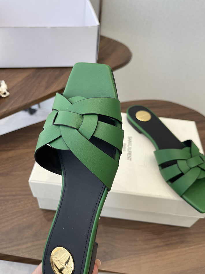 最高級サンローランスーパーコピー YSL 2026 新作 tribute MULES in patent leather グリーン 2630715 サンローラン 靴 安い - 画像 (6)