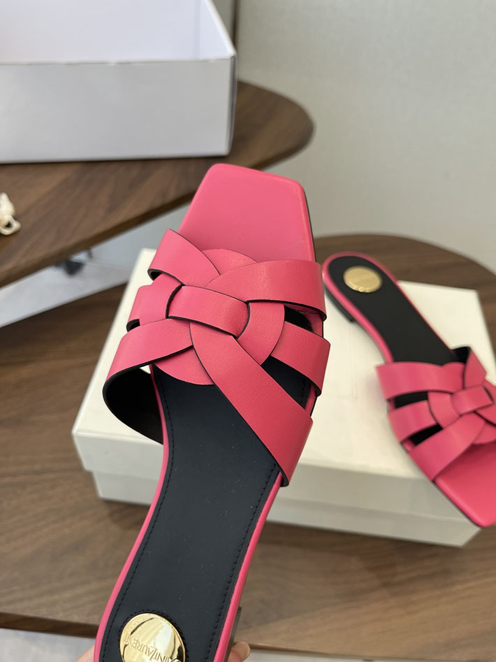 最高級サンローランスーパーコピー YSL 2026 新作 tribute MULES in patent leather ピンク 2630716 大阪 靴屋 大型店 - 画像 (7)