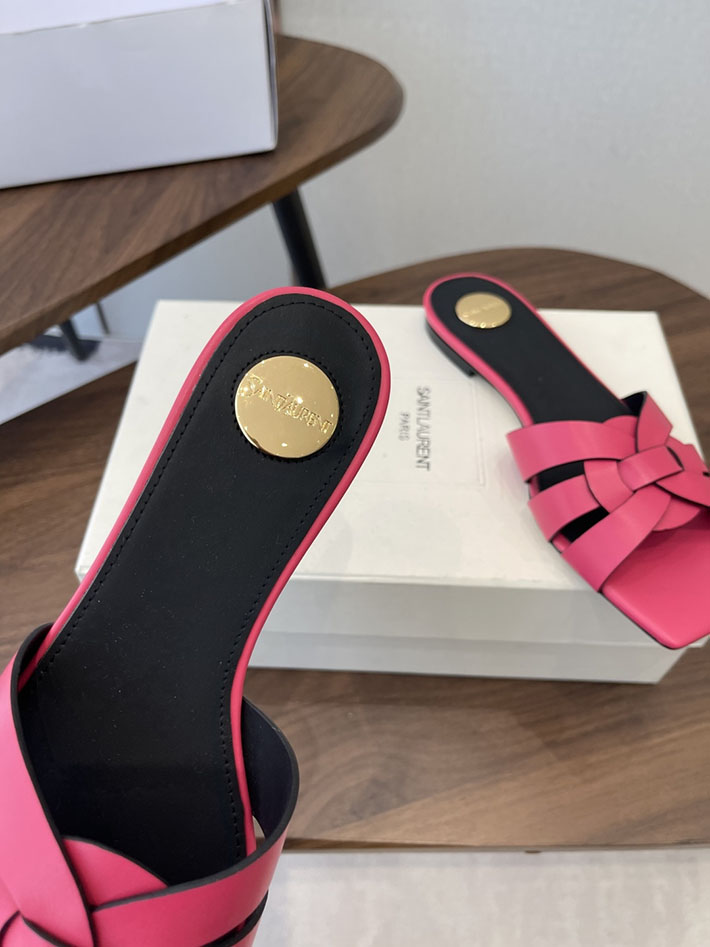 最高級サンローランスーパーコピー YSL 2026 新作 tribute MULES in patent leather ピンク 2630716 大阪 靴屋 大型店 - 画像 (6)