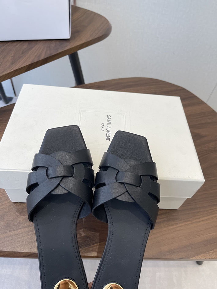 最高級サンローランスーパーコピー YSL 2026 新作 tribute MULES in patent leather ブラック 2630718 品揃え豊富な靴屋 大阪 - 画像 (8)