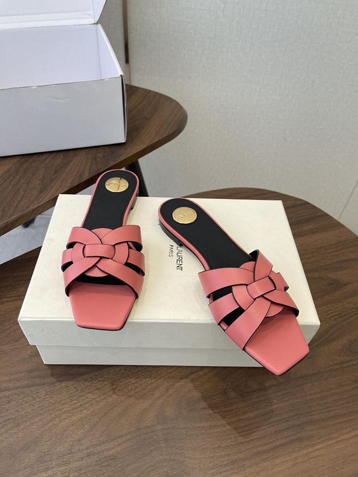 最高級サンローランスーパーコピー YSL 2026 新作 tribute MULES in patent leather ピンク 2630720 靴 安い 店舗 - 画像 (9)