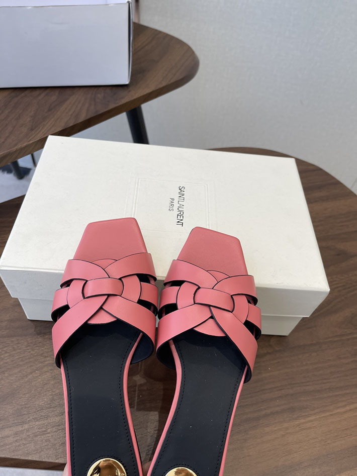 最高級サンローランスーパーコピー YSL 2026 新作 tribute MULES in patent leather ピンク 2630720 靴 安い 店舗 - 画像 (7)