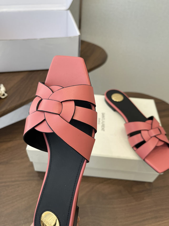 最高級サンローランスーパーコピー YSL 2026 新作 tribute MULES in patent leather ピンク 2630720 靴 安い 店舗 - 画像 (6)