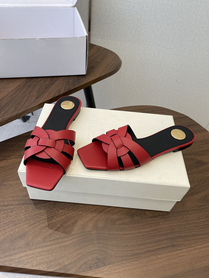 最高級サンローランスーパーコピー YSL 2026 新作 tribute MULES in patent leather レッド 2630721 靴 安い 通販 - 画像 (9)