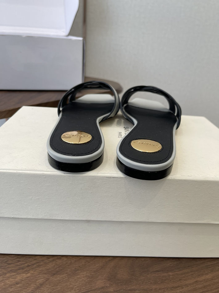 最高級サンローランスーパーコピー YSL 2026 新作 tribute MULES in patent leather スカイブルー 2630723 レディース 靴 安い - 画像 (5)