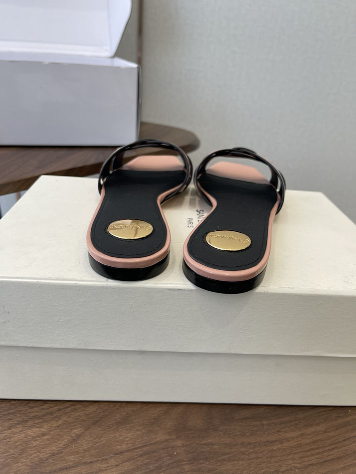 最高級サンローランスーパーコピー YSL 2026 新作 tribute MULES in patent leather ピンク 2630725 靴 安い レディース ブランド - 画像 (6)