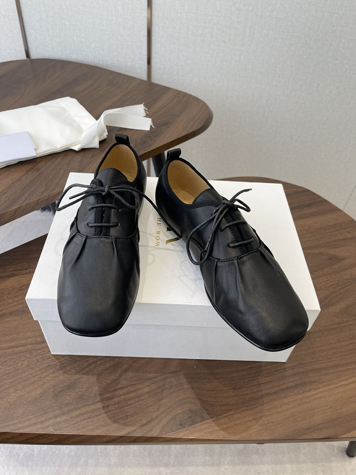 最高級ザロウスーパーコピー THE ROW レディース フラットシューズ 2026年春夏 新作 ブラック 2630755 レディース フラットシューズ ブランド - 画像 (9)