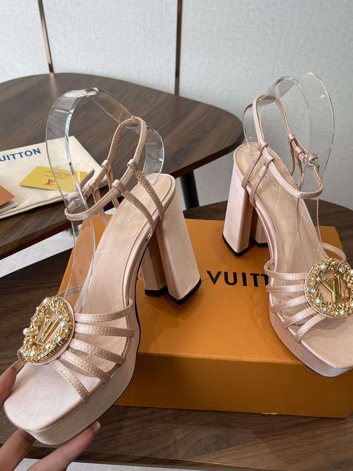 最高級ルイヴィトンスーパーコピー LV スウィング ヒール110mm サンダル 2026年春夏 新作 ピンク 2630781 ルイヴィトン サンダル 厚底 - 画像 (9)