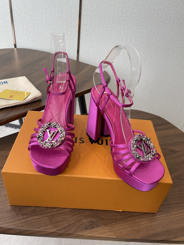 最高級ルイヴィトンスーパーコピー LV スウィング ヒール110mm サンダル 2026年春夏 新作 ローズレッド 2630782 ルイヴィトン サンダル 新作 - 画像 (9)