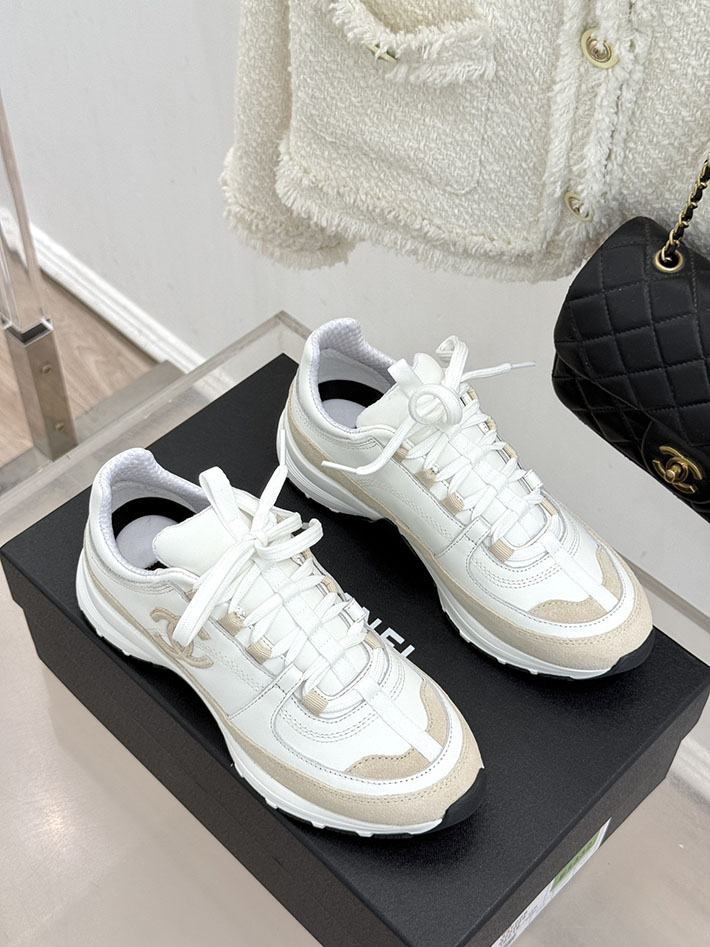 レディース 最高級シャネルスーパーコピー CHANEL 2026年春夏 スニーカー ホワイト ベージュ 2630802 シャネル スニーカー 新作 - 画像 (9)