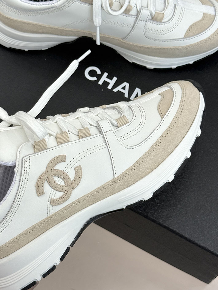 レディース 最高級シャネルスーパーコピー CHANEL 2026年春夏 スニーカー ホワイト ベージュ 2630802 シャネル スニーカー 新作 - 画像 (5)