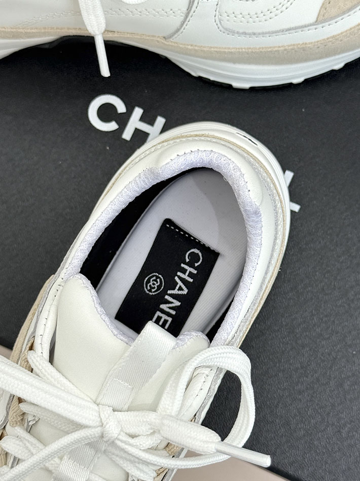 レディース 最高級シャネルスーパーコピー CHANEL 2026年春夏 スニーカー ホワイト ベージュ 2630802 シャネル スニーカー 新作 - 画像 (4)