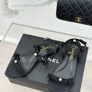 フラットサンダル 黒