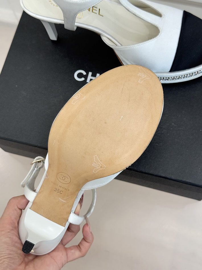 最高級シャネルスーパーコピー CHANEL 2026新作 ココマーク スリングバック シューズ パンプス 靴 ホワイト 2630875 パンプス 可愛い ブランド - 画像 (4)