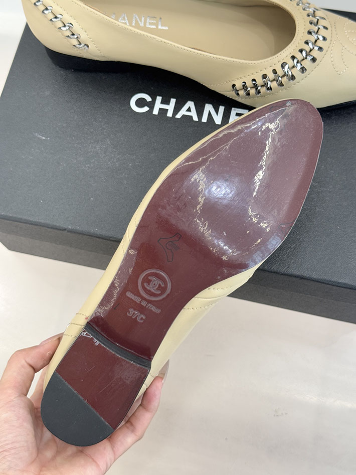 最高級シャネルスーパーコピー CHANEL CC ココマーク チェーン 靴 シューズ ヒール パンプス レザー ブラック 2630880 シャネル バレエシューズ - 画像 (3)