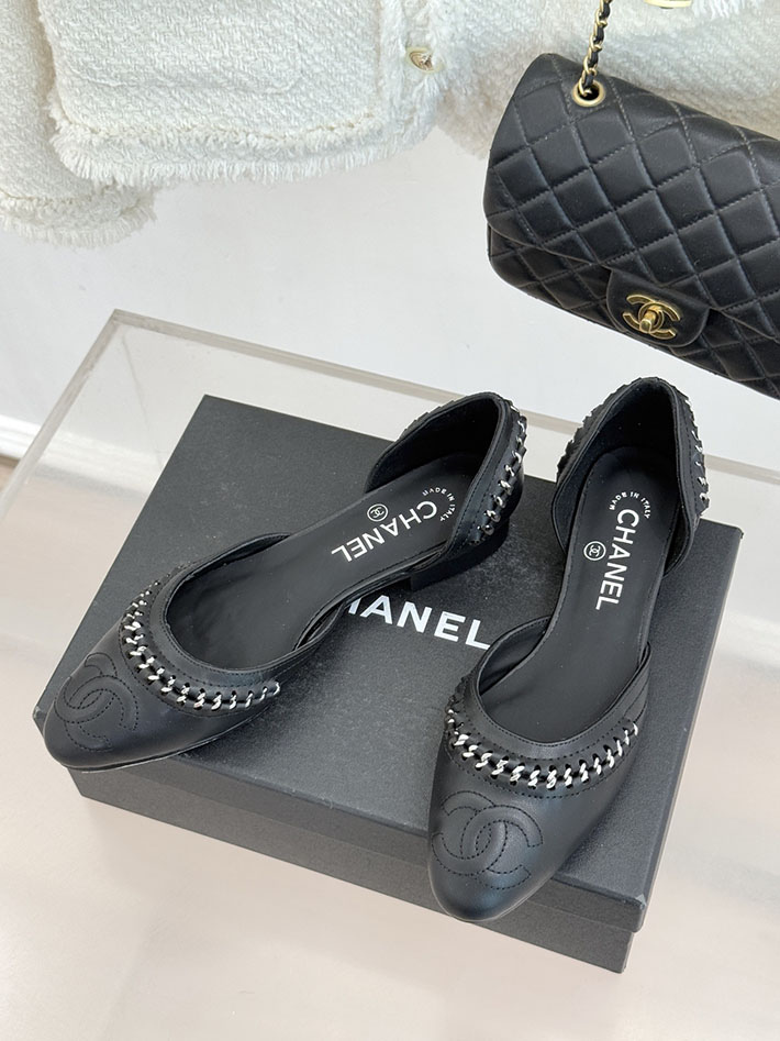 シャネル パンプス バレリーナ