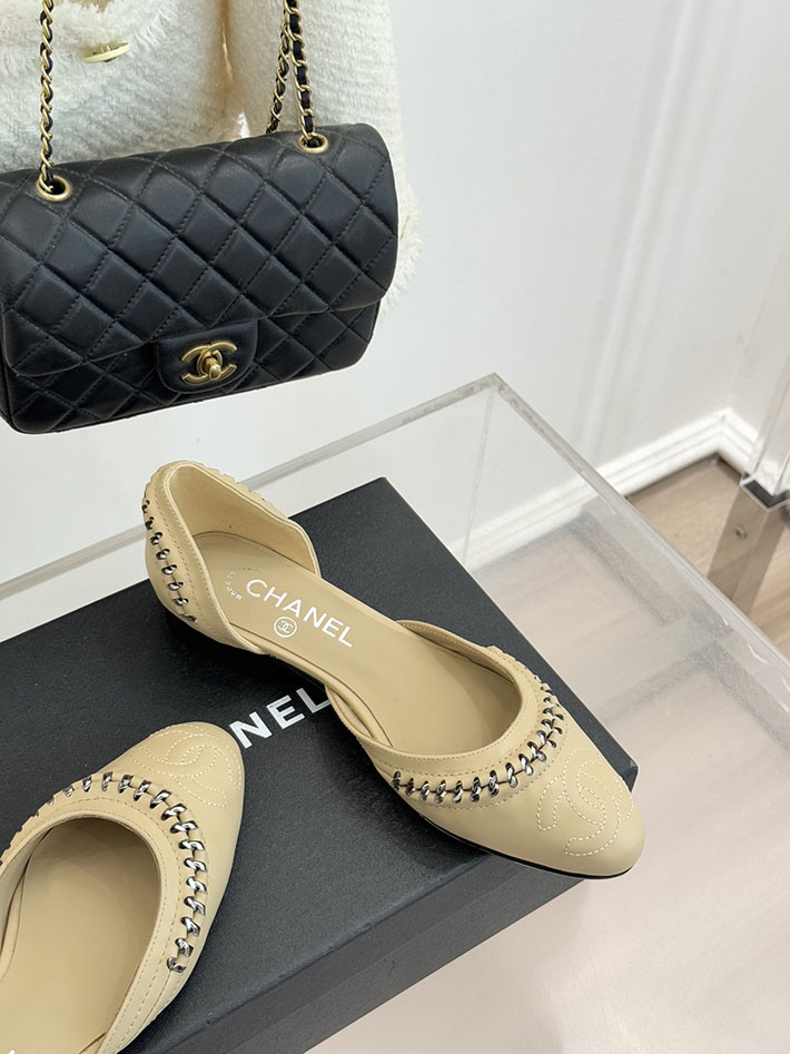 最高級シャネルスーパーコピー CHANEL サイドオープン チェーントリム パンプス ココマーク ベージュ 2630887 シャネル パンプス バイ カラー - 画像 (7)