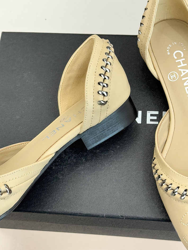 最高級シャネルスーパーコピー CHANEL サイドオープン チェーントリム パンプス ココマーク ベージュ 2630887 シャネル パンプス バイ カラー - 画像 (6)