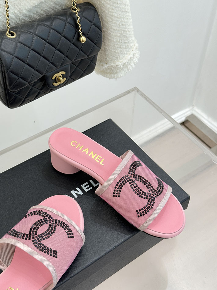 最高級シャネルスーパーコピー CHANEL ココマーク サンダル ミュール ヒール レザー 靴 ピンク 2630889 シャネル サンダル ピンク - 画像 (8)