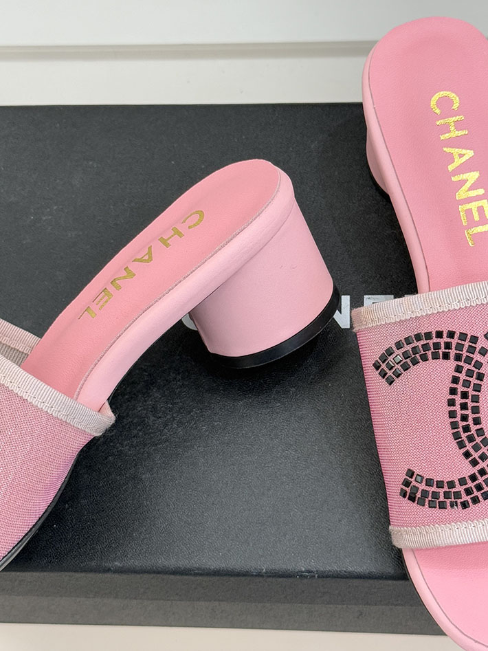 最高級シャネルスーパーコピー CHANEL ココマーク サンダル ミュール ヒール レザー 靴 ピンク 2630889 シャネル サンダル ピンク - 画像 (7)