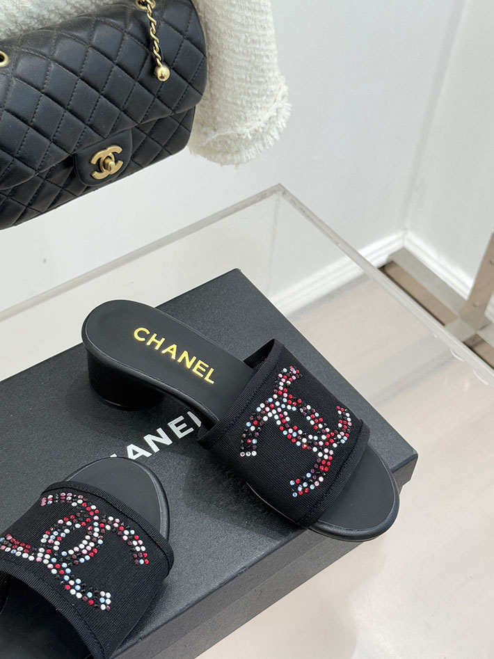 最高級シャネルスーパーコピー CHANEL ココマーク サンダル ミュール ヒール レザー 靴 ブラック 2630890 シャネル サンダル 安い - 画像 (7)
