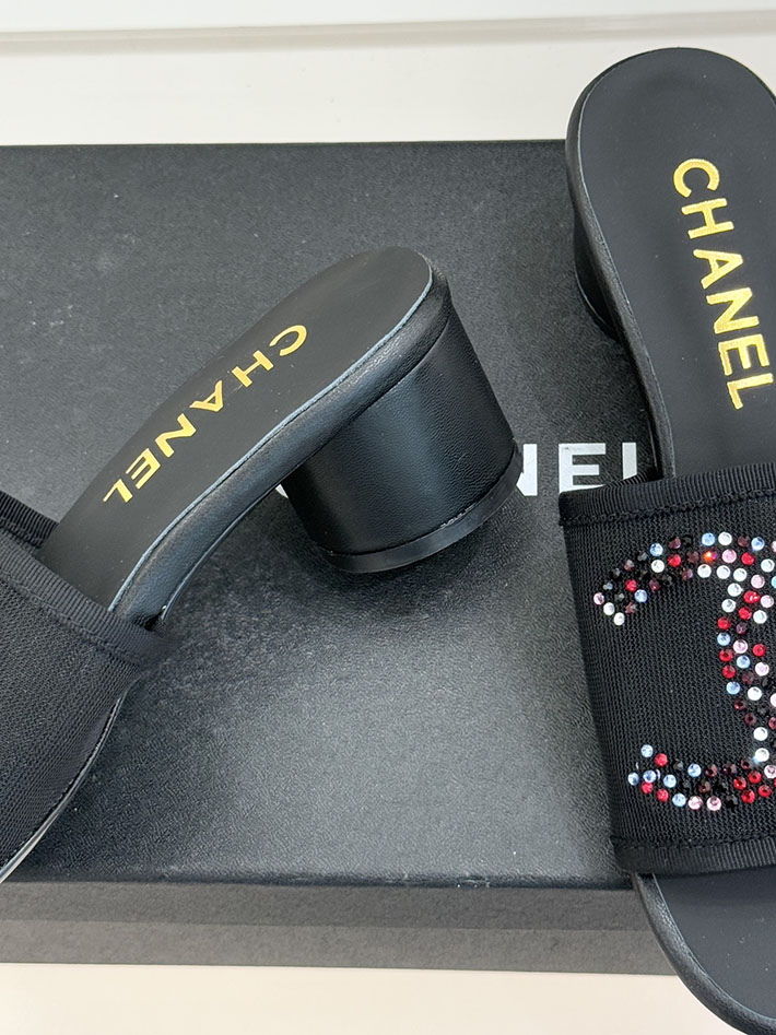最高級シャネルスーパーコピー CHANEL ココマーク サンダル ミュール ヒール レザー 靴 ブラック 2630890 シャネル サンダル 安い - 画像 (6)