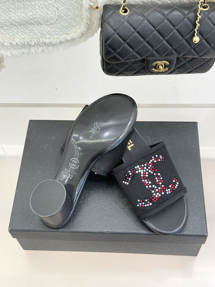 最高級シャネルスーパーコピー CHANEL ココマーク サンダル ミュール ヒール レザー 靴 ブラック 2630890 シャネル サンダル 安い - 画像 (3)
