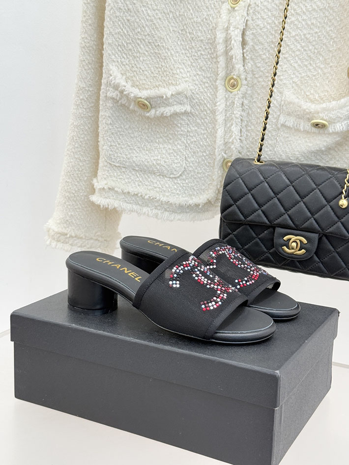 最高級シャネルスーパーコピー CHANEL ココマーク サンダル ミュール ヒール レザー 靴 ブラック 2630890 シャネル サンダル 安い - 画像 (2)