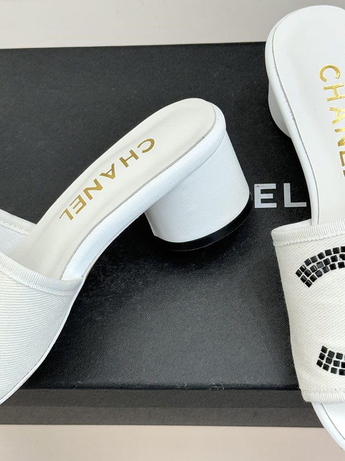 最高級シャネルスーパーコピー CHANEL ココマーク サンダル ミュール ヒール レザー 靴 ホワイト 2630894 シャネル サンダル 公式 - 画像 (7)