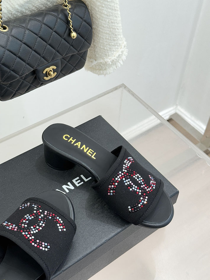 最高級シャネルスーパーコピー CHANEL ココマーク サンダル ミュール ヒール レザー 靴 ブラック 2630895 レディース サンダル しまむら - 画像 (7)