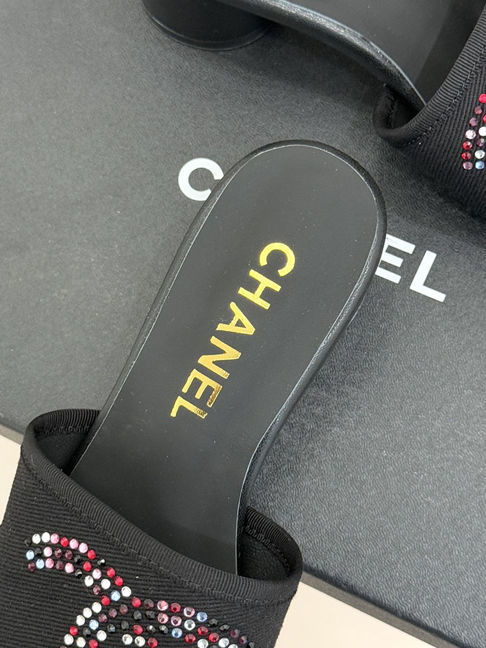 最高級シャネルスーパーコピー CHANEL ココマーク サンダル ミュール ヒール レザー 靴 ブラック 2630895 レディース サンダル しまむら - 画像 (4)