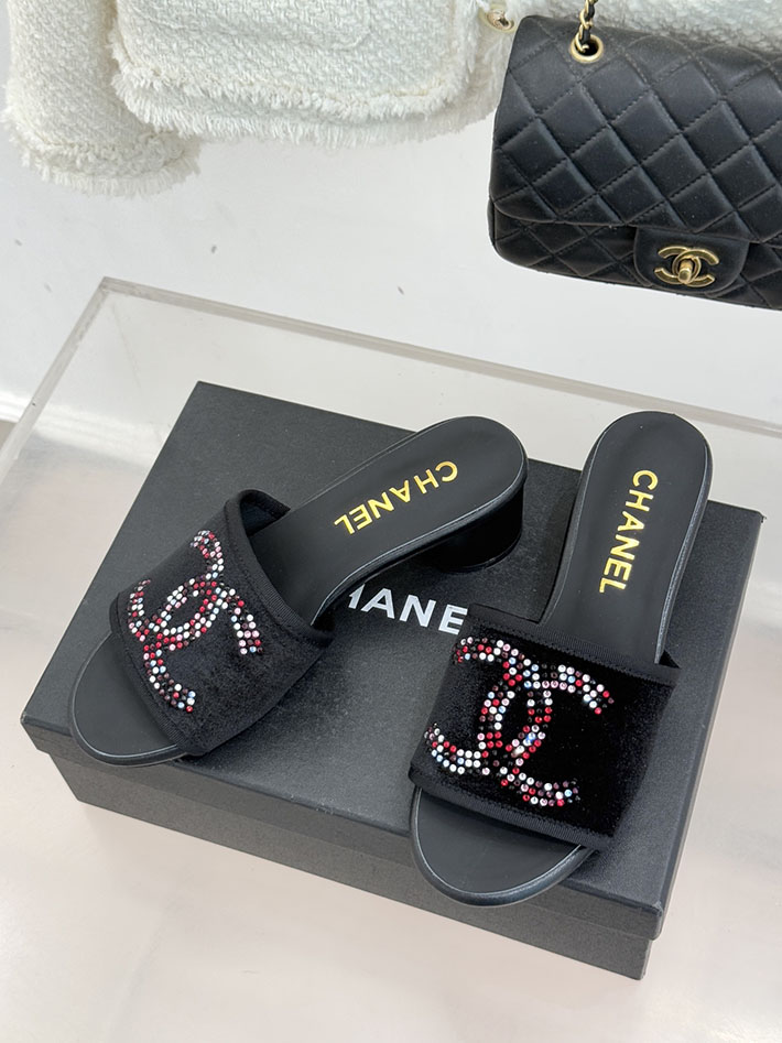 最高級シャネルスーパーコピー CHANEL ココマーク サンダル ミュール ヒール レザー 靴 ブラック 2630898 レディース サンダル ブランド - 画像 (9)