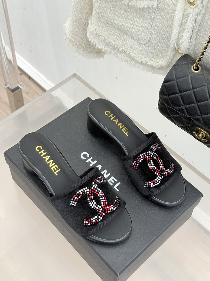 最高級シャネルスーパーコピー CHANEL ココマーク サンダル ミュール ヒール レザー 靴 ブラック 2630898 レディース サンダル ブランド - 画像 (8)