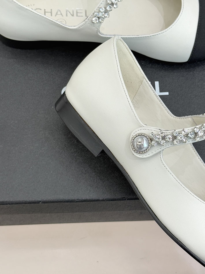 最高級シャネルスーパーコピー CHANEL メリージェーン フラットシューズ パンプス レザー 新作シューズ ホワイト 2630900 シャネル パンプス 値段 - 画像 (5)