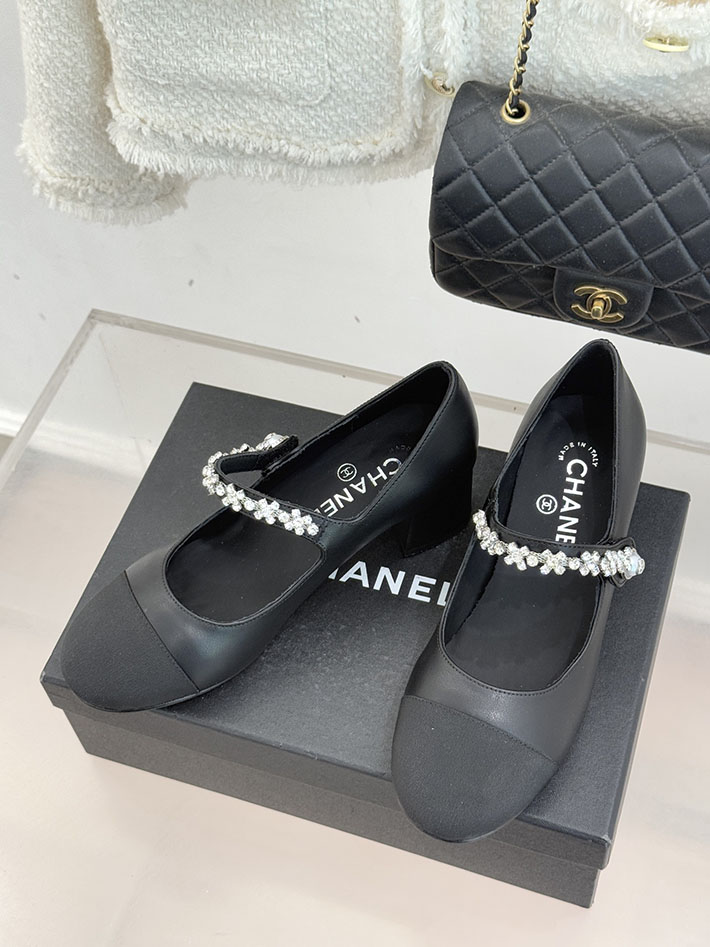 最高級シャネルスーパーコピー CHANEL メリージェーン フラットシューズ パンプス レザー 新作シューズ ブラック 2630903 シャネル パンプス パール - 画像 (9)