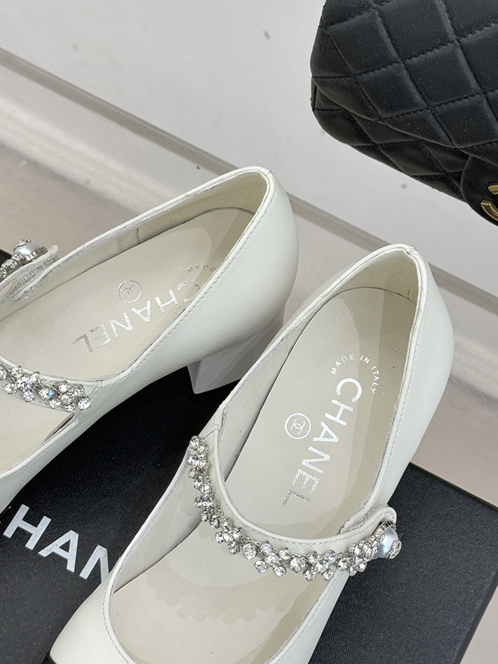 最高級シャネルスーパーコピー CHANEL メリージェーン フラットシューズ パンプス レザー 新作シューズ ホワイト 2630904 シャネル 靴 パンプス - 画像 (3)