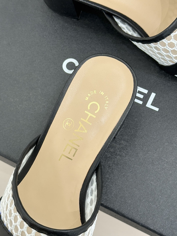 最高級シャネルスーパーコピー CHANEL ミュール サンダルギンガムチェック レザー 靴 ブラック 2630908 シャネル新作サンダル - 画像 (3)