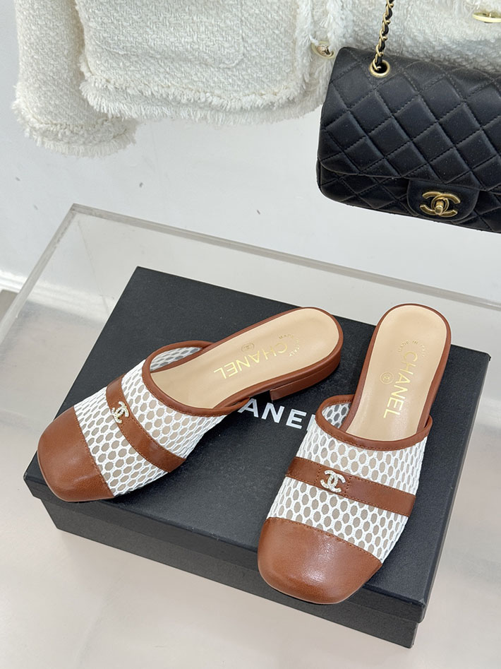 最高級シャネルスーパーコピー CHANEL ミュール サンダルギンガムチェック レザー 靴 ブラウン 2630909 レディース シャネル サンダル - 画像 (9)