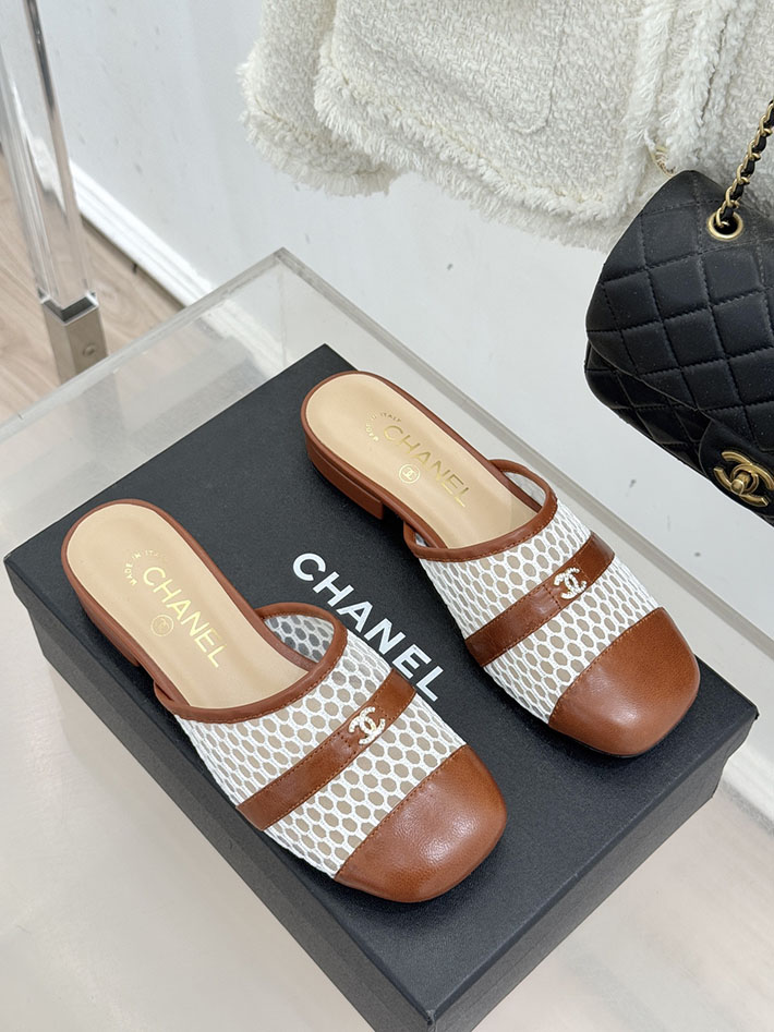 最高級シャネルスーパーコピー CHANEL ミュール サンダルギンガムチェック レザー 靴 ブラウン 2630909 レディース シャネル サンダル - 画像 (8)