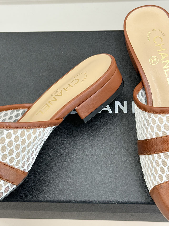 最高級シャネルスーパーコピー CHANEL ミュール サンダルギンガムチェック レザー 靴 ブラウン 2630909 レディース シャネル サンダル - 画像 (5)