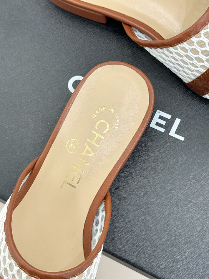 最高級シャネルスーパーコピー CHANEL ミュール サンダルギンガムチェック レザー 靴 ブラウン 2630909 レディース シャネル サンダル - 画像 (3)