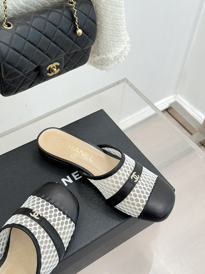 最高級シャネルスーパーコピー CHANEL ミュール サンダルギンガムチェック レザー 靴 ブラック 2630911 シャネル サンダル 安い - 画像 (6)