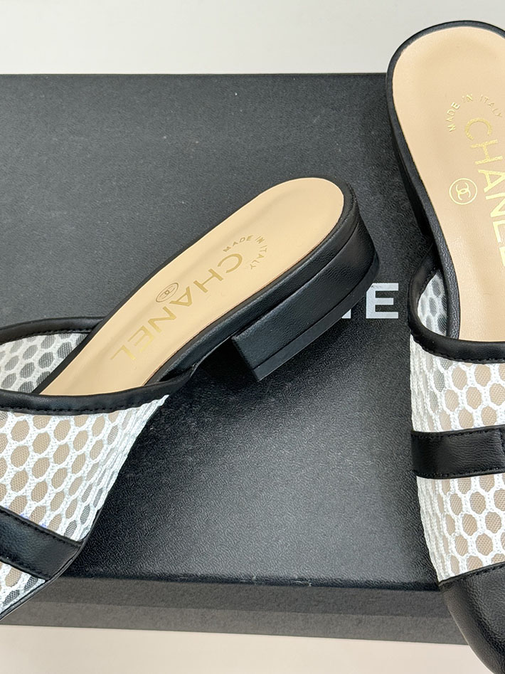 最高級シャネルスーパーコピー CHANEL ミュール サンダルギンガムチェック レザー 靴 ブラック 2630911 シャネル サンダル 安い - 画像 (5)