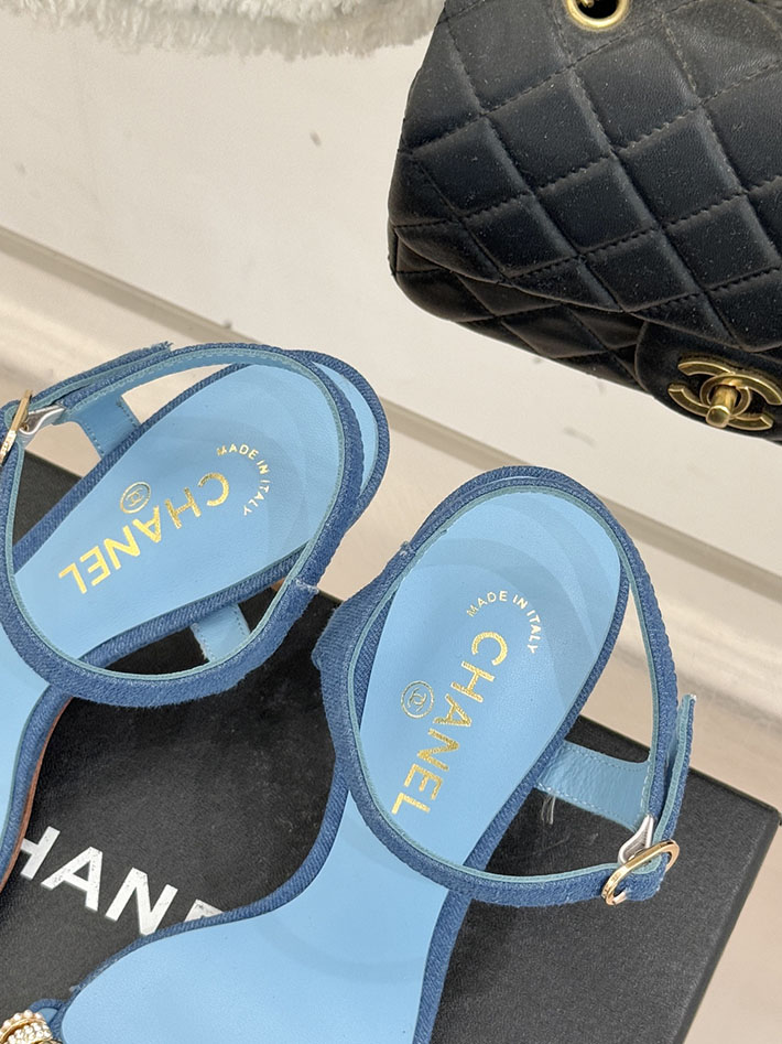 最高級シャネルスーパーコピー CHANEL ココマーク サンダル ストラップサンダル 2026新作 ブルー 2630921 シャネル 靴 サンダル - 画像 (3)