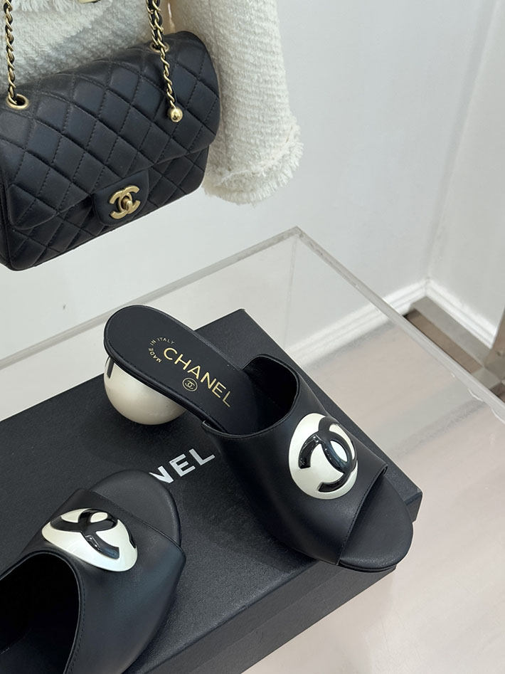 最高級シャネルスーパーコピー CHANEL パールヒールブーツ 2026新作 球体パールヒール パンプス ブラック 2630933 シャネルビーチサンダル - 画像 (6)