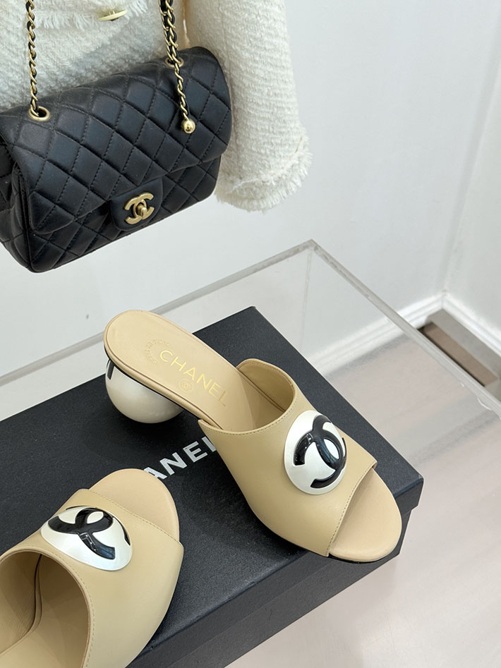 最高級シャネルスーパーコピー CHANEL パールヒールブーツ 2026新作 球体パールヒール パンプス ベージュ 2630934 シャネル風サンダル - 画像 (6)