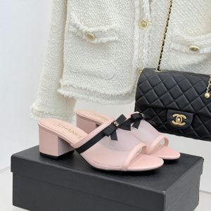 シャネル サンダル ピンク