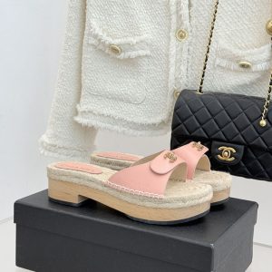 シャネル サンダル ピンク