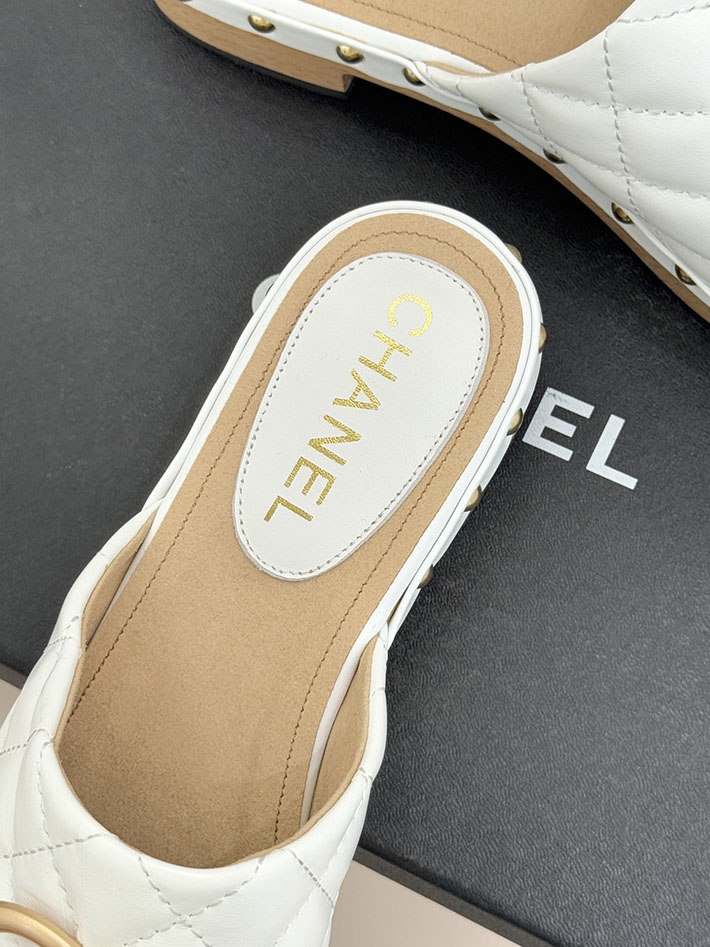 最高級シャネルスーパーコピー CHANEL マトラッセ ジュート サボサンダル レディース ホワイト 2630949 シャネル サンダル 白 - 画像 (3)